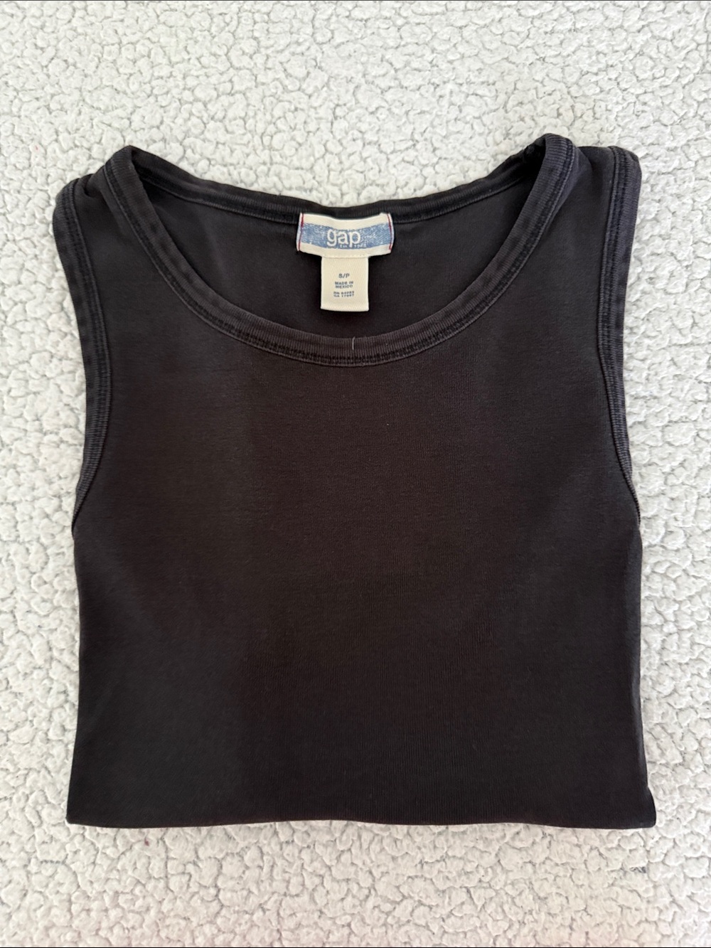 GAP Black Ribbed Tank Top - Picture 5 of 5